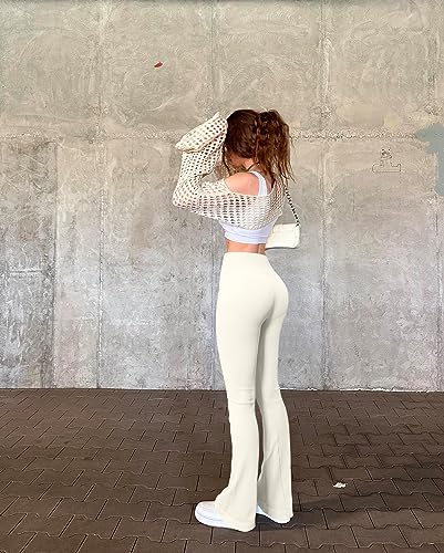 ribbed flare pants